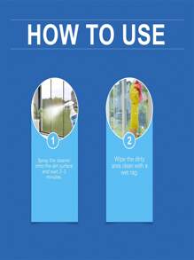 玻璃泡沫清洁剂 清除油污翻新日常护理玻璃清洁喷雾；新旧包随机发货 - 彩色 - 查看 4
