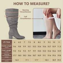 Women's Slouchy Suede Slip On Knee High Dressy Boots