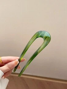 1pcElegant Vintage U-Shaped Hairpin: Acetate Material, Suitable For 14+ Years, Perfect For Valentine's Day Hair Combs Combs For Hair Side Comb