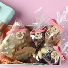 500 张/卷 感谢你陪我过生日贴纸，牛皮纸烘焙生日贴纸，礼品包装，物品装饰，派对装饰贴纸 - 彩色 - 查看 7