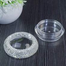 1PCBling Bling 白钻胶囊瓶，旅行便携迷你药盒，亚克力胶囊瓶，美容霜化妆品包装瓶，闪亮收纳盒，适用于美容院、家庭、酒店等场所 - 多色 - 查看 9