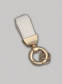 French Short Keychain, Fashionable Car Keychain, Business Style Daily Bag Pendant, Casual, Car Keychain, High-End Leather Keyring Accessory Pendant, Couple Waist Hanging Keychain Hanging Rope, Suitable For Men And Women's Keychains, High-End Texture Keychain, Easy To Carry - Multicolor - View 10