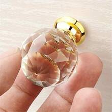 10pcs 30mm Round Crystal Glass Cabinet Knobs, Drawer Pulls Handles For Kitchen/Wardrobe Doors, Furniture Hardware - Multicolor - View 12