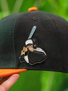1/6 piezas de Broche para gorra de golf, pasador de metal minimalista nuevo con diseño de dibujos animados, pasador decorativo divertido, insignia para gorra de golf, decoración para gorra de béisbol, imagen de dibujos animados vívida y adorable, regalo para amigos - Multicolor - Ver 5