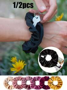 1/2pcs Multi-Function Hairband Storage Bag - Portable Wallet And Storage Bag, Multi-Function Hidden Storage Bag, Not Waterproof Travel Essentials Travel School Back To School School Supplies Holiday Camping Holiday Essentials Vacation Accessories Mini Summer - Multicolor - View 2