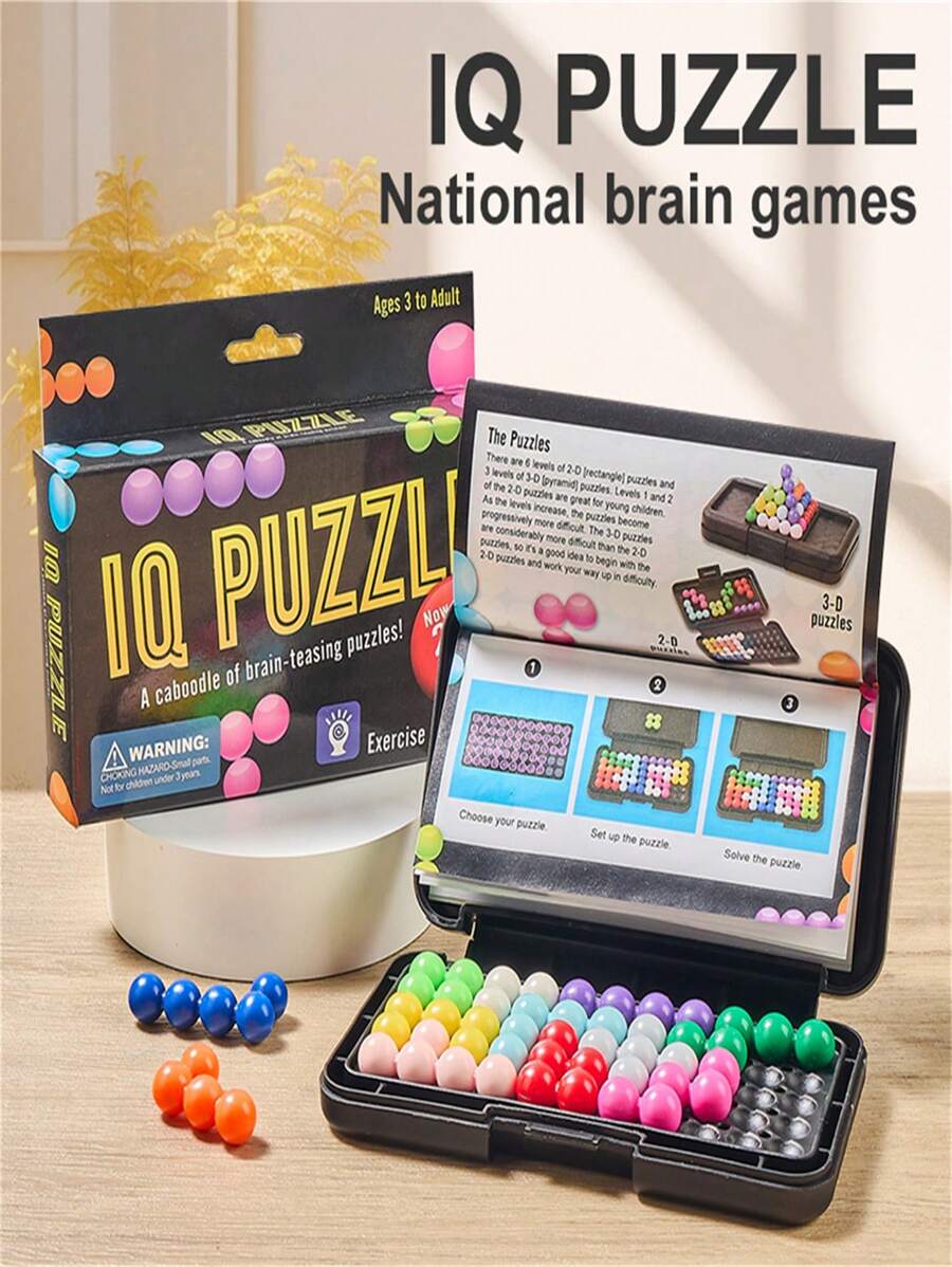 200pcs Children's Wisdom Pyramid IQ Battle, 2D3D Stereoscopic Wisdom Pyramid Brain Teaser Game, Develop Intelligence, Gift For Boys And Girls, Suitable For 3-12 Years Old Kids, Creative Gift And Christmas Present