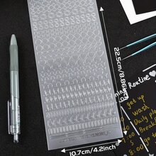 1 miếng dán họa tiết trái tim màu vàng/bạc - Polyethylene Terephthalate chủ đề tình yêu - Trang trí lấp lánh tự dính bóng cho bề mặt nhựa, sử dụng một lần, hình dạng không đối xứng - Một cỡ - Xem 3