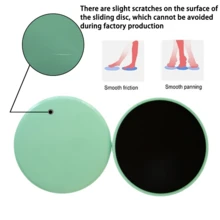 1pair Exercise Sliding Discs, Core Sliders For Workouts, Yoga, Fitness Training - Blue - View 5