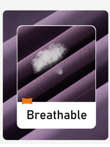 Winbreaker Warm Fleece Lined Soft Shell Jacket, Hooded, Waterproof Windproof, Lightweight Insulation, Suitable For Hiking Camping, Fleece Fabric, Winter - Purple - View 6