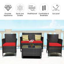 Outdoor Table & Chair Sets - Camel - View 11