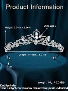 1 件时尚精致的女士花形皇冠，简约独特的设计，展现优雅魅力。如春花般绽放，散发迷人光彩。非常适合婚礼或派对。 - 彩色 - 查看 9