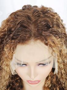 Highlight Human Hair 13X4 Water Wave Lace Front Wigs Honey Blonde P4/27 Hd Lace Frontal Wigs With Baby Hair 180 Density Deep Curly Lace Frontal Wigs For Women Pre Plucked Glueless Wigs 28 30 32 34 Inch