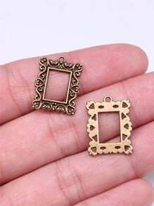 10pcs/Bag 20x15mm Retro Rectangle Photo Frame Charms Pendant For DIY Jewelry Making Accessories Jewelry Findings DIY Necklace Making DIY Keychain Making Handmade Craft - Photo Frame - View 14