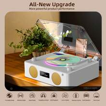 Desktop Portable CD Player With Wireless App & Remote Control, Supports CD/CD-R/CD-RW/MP3/WAV Formats, Perfect Gift For Boys, Girls, Co-Workers, Friends And Family