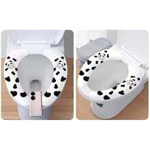 1 件熊猫马桶垫，防水加厚保暖马桶盖，适合常规尺码和加大码 - 彩色 - 查看 6