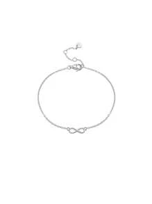 ANDYWEN 1 Miếng Thanh lịch & Sành điệu Bạc 925 Tình yêu vô tận Vòng tay - Bạc - Xem 8