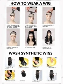 Tóc giả tổng hợp kiểu ngắn cho nữ có mái, thời trang thanh lịch, màu xám đậm, mũ trùm đầu tổng hợp bằng lụa chịu nhiệt độ cao - Màu xám đen - Xem 5