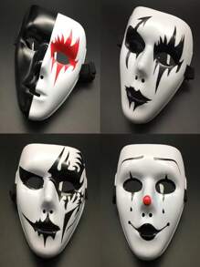 1pc Masquerade Party Full Face Mask, Unique Character & Horror Design For Adult Performance Show - Multicolor - View 8
