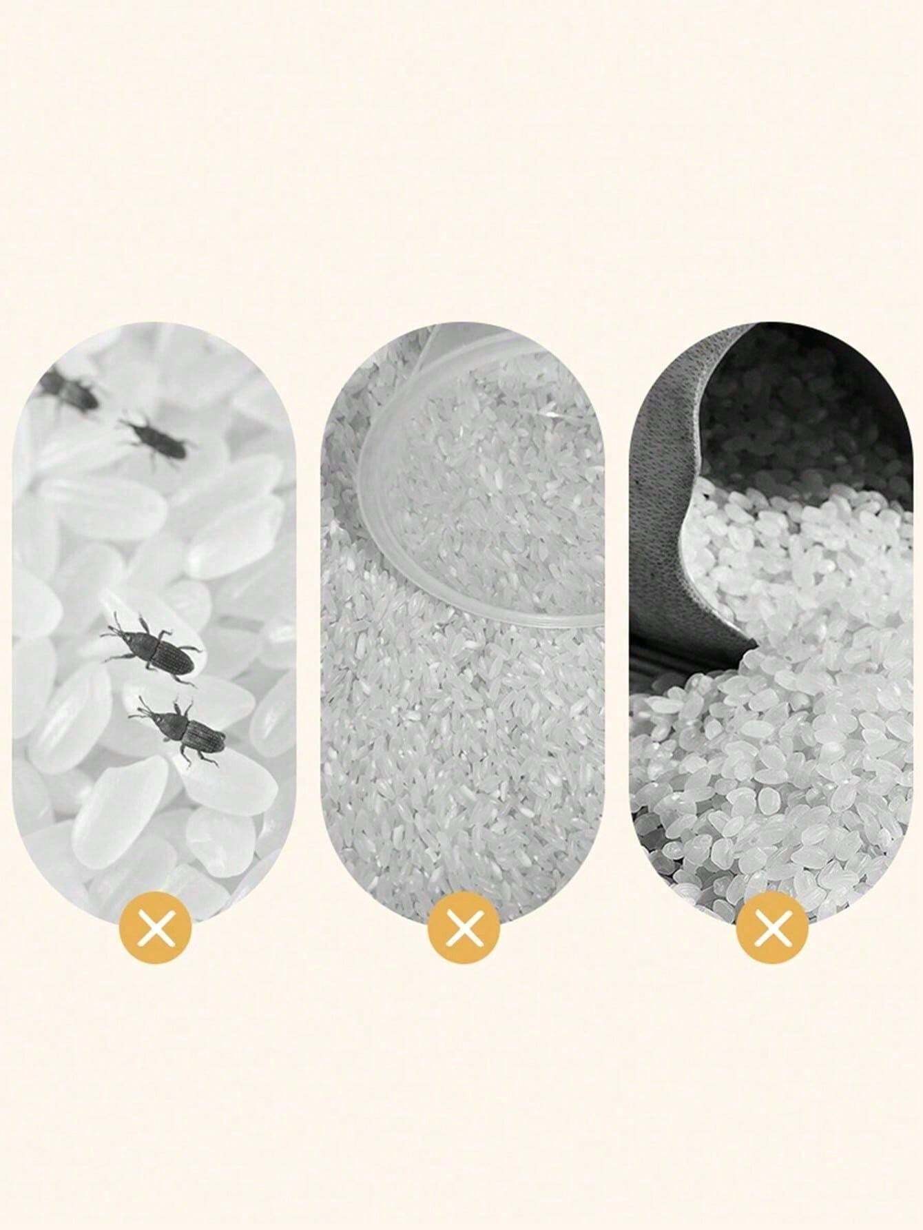 360 Degree Rotating Rice Dispenser Kitchen Rice Storage Box Sealed Dry