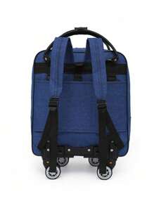 (Bánh xe có thể tháo rời) Balo có bánh xe, Vali xách tay dung tích lớn có thể gấp lại, Túi du lịch có bánh xe có thể tháo rời dành cho học sinh - Nhiều màu - Xem 6