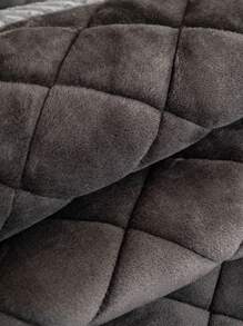 1 vỏ đệm ghế sofa mùa đông bằng vải nhung dày, tấm lót ghế sofa ấm áp họa tiết kẻ sọc hình thoi, tấm bảo vệ ghế sofa chống trầy xước thân thiện với vật nuôi, đồ trang trí nhà có thể giặt bằng máy, phù hợp với ghế sofa kết hợp hình chữ L và ghế sofa 1/2/3/4 chỗ ngồi (bán riêng) - Màu xám đen - Xem 8