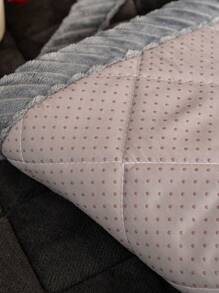 1 vỏ đệm ghế sofa mùa đông bằng vải nhung dày, tấm lót ghế sofa ấm áp họa tiết kẻ sọc hình thoi, tấm bảo vệ ghế sofa chống trầy xước thân thiện với vật nuôi, đồ trang trí nhà có thể giặt bằng máy, phù hợp với ghế sofa kết hợp hình chữ L và ghế sofa 1/2/3/4 chỗ ngồi (bán riêng) - Màu xám đen - Xem 9