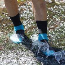 防水襪透氣戶外防水徒步涉水露營冬季滑雪襪騎行雪暖防水運動襪 - 藍色 - 查看 4