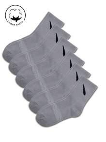 1/3/5/10 Đôi Tất Cổ Cao Cho Nữ, Tất Cotton, Tất Xám, Tất Nữ, Tất Dễ Thương, Tất Cho Bé Gái, Tất Thu/Đông/Xuân/Thu/Hè, Chi Tiết Lưới Thoáng Khí, Thiết Kế Lỗ Thoáng Khí Trên Thanh Dẫn, Thấm Hút Ẩm, Mềm Mại Và Mịn Màng, Thích Hợp Cho Nhiều Ngày Lễ, Thể Thao, Giải Trí, Công Sở Và Các Trang Phục Hàng Ngày Khác, Có Thể Mặc Quanh Năm, Phối Màu Ngẫu Nhiên. - Xám - Xem 2