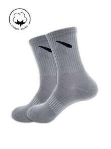 1/3/5/10 Đôi Tất Cổ Cao Cho Nữ, Tất Cotton, Tất Xám, Tất Nữ, Tất Dễ Thương, Tất Cho Bé Gái, Tất Thu/Đông/Xuân/Thu/Hè, Chi Tiết Lưới Thoáng Khí, Thiết Kế Lỗ Thoáng Khí Trên Thanh Dẫn, Thấm Hút Ẩm, Mềm Mại Và Mịn Màng, Thích Hợp Cho Nhiều Ngày Lễ, Thể Thao, Giải Trí, Công Sở Và Các Trang Phục Hàng Ngày Khác, Có Thể Mặc Quanh Năm, Phối Màu Ngẫu Nhiên. - Xám - Xem 4