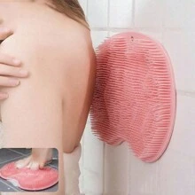 1 件装足部擦洗垫、多功能沐浴刷、按摩器和防滑吸盘脚垫、懒散背部擦洗器、包、收纳袋、储物袋、发夹 - 彩色 - 查看 8