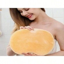 1 件装足部擦洗垫、多功能沐浴刷、按摩器和防滑吸盘脚垫、懒散背部擦洗器、包、收纳袋、储物袋、发夹 - 彩色 - 查看 6