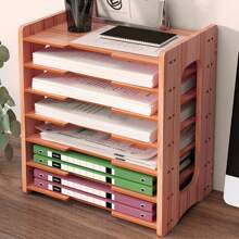 4TIER/7 TIER OFFICE FILING ORGANISER  TRAYS HOLDER A4 DOCUMENT PAPER STORAGE RACK - Multicolor - View 4