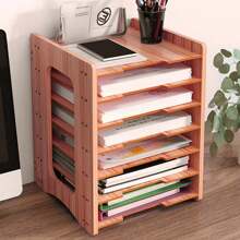 4TIER/7 TIER OFFICE FILING ORGANISER  TRAYS HOLDER A4 DOCUMENT PAPER STORAGE RACK - Multicolor - View 3