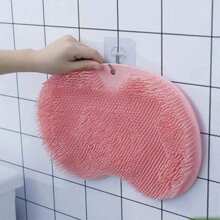 1 件装足部擦洗垫、多功能沐浴刷、按摩器和防滑吸盘脚垫、懒散背部擦洗器、包、收纳袋、储物袋、发夹 - 彩色 - 查看 9