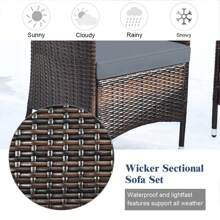 Outdoor Table & Chair Sets - Grey - View 3