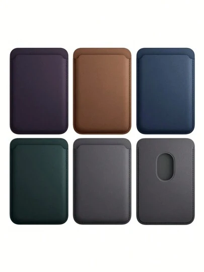 Magnetic Wallet Case Compatible With Iphone 12 13 14 15 16 Pro Max Plus Mini Magnetic Card Holder Slot Phone Shell Accessories For Check ID Business Card, Gifts For Mother, Family, Friends, Birthday, Holiday Card Cover