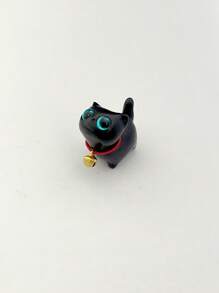 Affascinante figurina di gattino in legno - decorazione per la casa in legno lavorato a mano, idea regalo perfetta Figurina di gatto Accessori per gatti