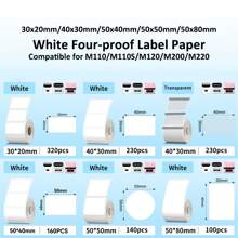 Thermal Sticker Paper Thermal Paper Label Maker Paper Label For Small Business Multi-Purpose For M110 M221 M200 M220 Printer Multisize 30/40/50/80mm Black On White Thermal Label Printer Stickers Pocket Labeling Maker - Multicolor - View 1