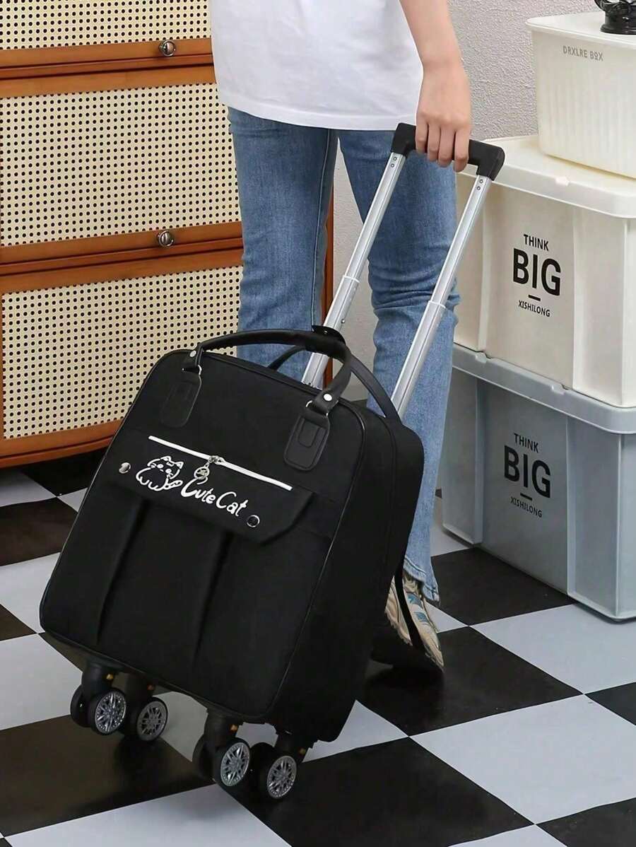 (Bánh xe có thể tháo rời) Balo có bánh xe, Vali xách tay dung tích lớn có thể gấp lại, Túi du lịch có bánh xe có thể tháo rời dành cho học sinh - Nhiều màu - Xem 1