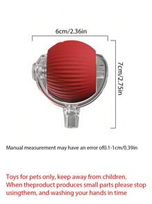 Đồ chơi bóng tương tác dành cho người yêu mèo và mẹ mèo có đuôi dài - Đồ chơi tập thể dục có động cơ dành cho người yêu mèo và mẹ mèo, có thể sạc lại qua USB, họa tiết sọc, chất liệu silicon, phù hợp với mọi giống mèo, có pin lithium polymer tích hợp - Gói 1 - Nhiều màu - Xem 2