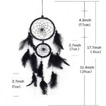 1 Peça Decoração de Casa Ornamento Pendente Filtro de Sonhos, Decoração de Quarto de Menina, Filtro de Sonhos Tecido à Mão com Penas, Sino Eólico, Lindo Presente de Aniversário, Decoração de Casa, Decoração de Quarto, Decoração de Parede
