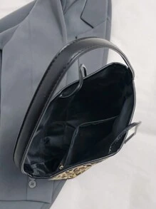 Bộ 1 túi đeo vai họa tiết da báo, túi đeo nách, túi đeo chéo dùng hàng ngày cho nữ mùa thu/đông - Nhiều màu - Xem 6