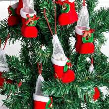 2 gói kẹo ông già Noel bằng nhựa - Hộp đựng kẹo ngày lễ Giáng sinh, Quà lưu niệm ngày lễ, Trang trí cây thông Noel, Giấy gói quà trang trí - Lý tưởng cho quà tặng theo mùa - Nhiều màu - Xem 6