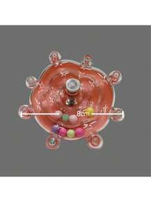 1PC (Màu hạt ngẫu nhiên) Đồ chơi chim quay UFO vẹt trong suốt vui nhộn để giải trí và thư giãn, chim gặm và cắn - Nhiều màu - Xem 13