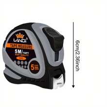 1 件 5M/3M/7.5M 双刻度伸缩尺，带软垫手柄，适用于切割、设计、测量和各种场合。黄色卷尺清晰耐磨，不会伤手。卷尺