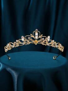 1 件时尚精致的女士花形皇冠，简约独特的设计，展现优雅魅力。如春花般绽放，散发迷人光彩。非常适合婚礼或派对。 - 彩色 - 查看 3