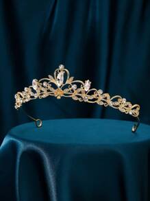 1 件时尚精致的女士花形皇冠，简约独特的设计，展现优雅魅力。如春花般绽放，散发迷人光彩。非常适合婚礼或派对。 - 彩色 - 查看 4