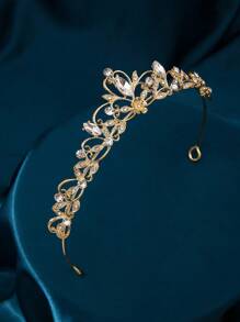 1 件时尚精致的女士花形皇冠，简约独特的设计，展现优雅魅力。如春花般绽放，散发迷人光彩。非常适合婚礼或派对。 - 彩色 - 查看 5