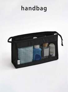 9 件旅行收纳套装：化妆刷袋、化妆包、护肤品收纳袋、大容量服装收纳袋、多功能拉链袋、手提包、旅行包、网袋、鞋袋、瓶袋、束口袋、储物袋、内衣收纳袋 - 彩色 - 查看 18