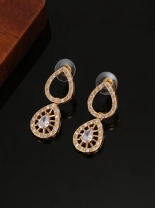 4 件套女士珠宝套装，奢华礼盒套装，配有时尚高端珠宝，适合送礼、求婚、节日礼物 - 黃色 - 查看 6